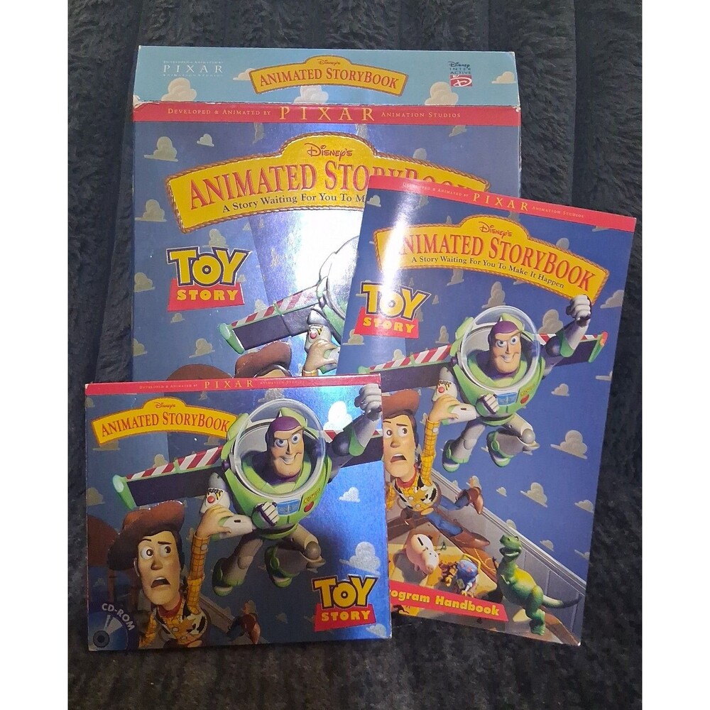 Vintage 1996 Hasbro Toy Story 3D animated Storybook